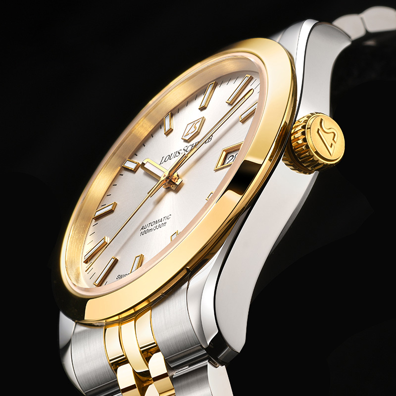 LEVTOI Series｜Snowflake White Two-Tone Gold