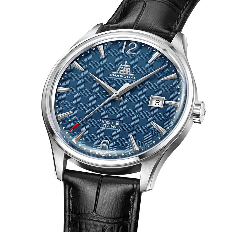 Shanghai Pioneer X Blossom 39mm Watch - Blue Tile