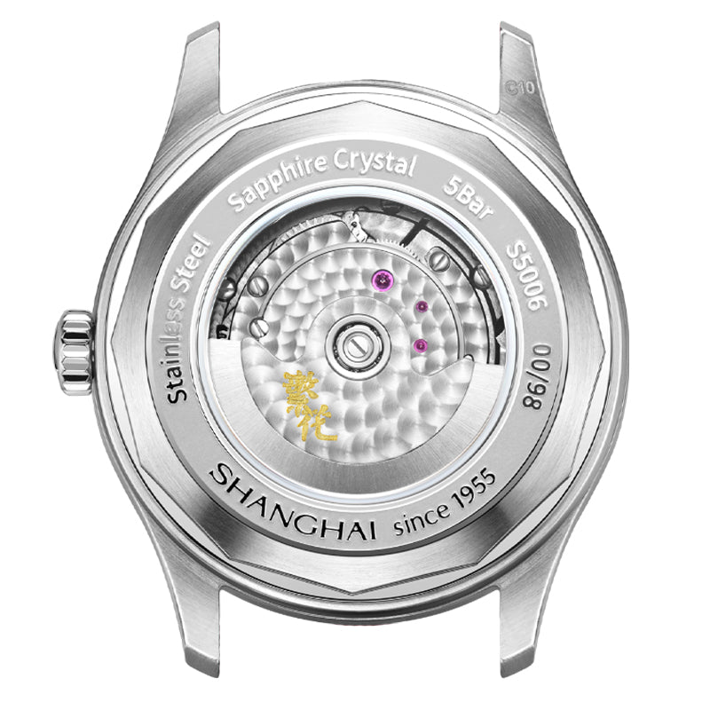 Shanghai Watches-ShanghaiWatch-ShanghaiPioneer39mmWatch-BlossomWhite_SpecialEdition_-BlackBackground