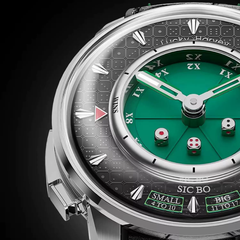 Lucky Harvey Casino Series Sic Bo Automaton Watch