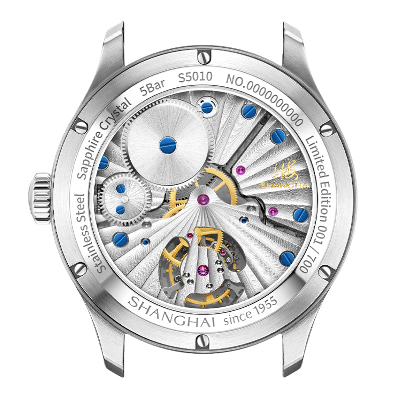 Shanghai Pioneer 39mm Watch - Tourbillon Golden (Limited Version)