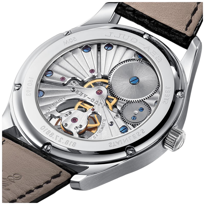 Seagull Watch | Leisure Series Ceramic Patterned Dial Tourbillon Watch 41mm