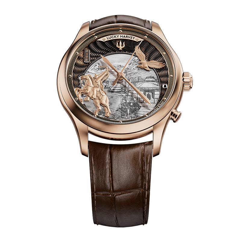 Lucky Harvey Dynasty Series Titanium Chiming Genghis Khan Automatic Watch [Limited Edition]