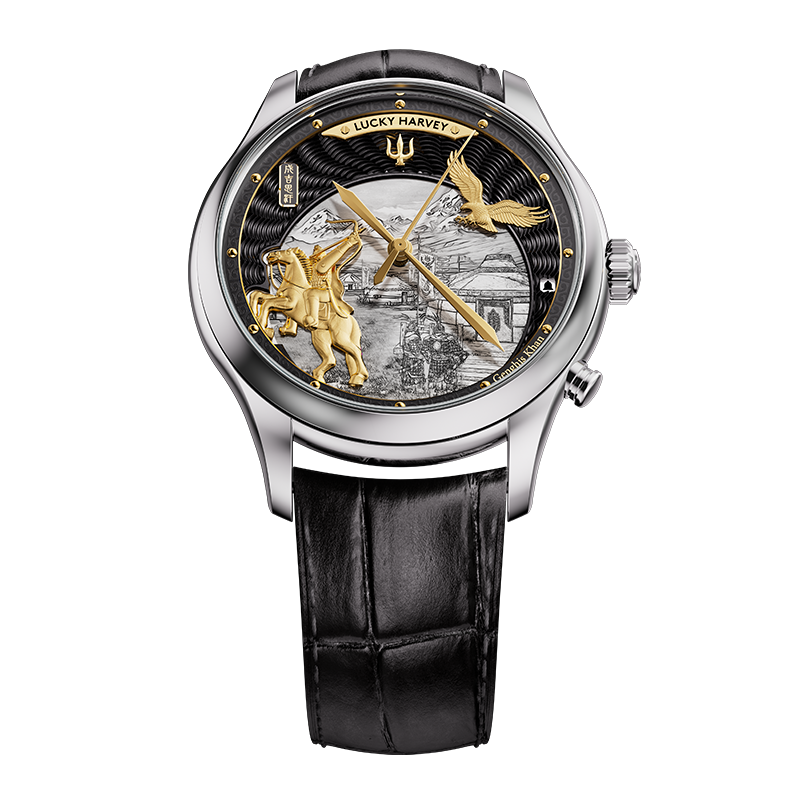 Lucky Harvey Dynasty Series Titanium Chiming Genghis Khan Automatic Watch [Limited Edition]