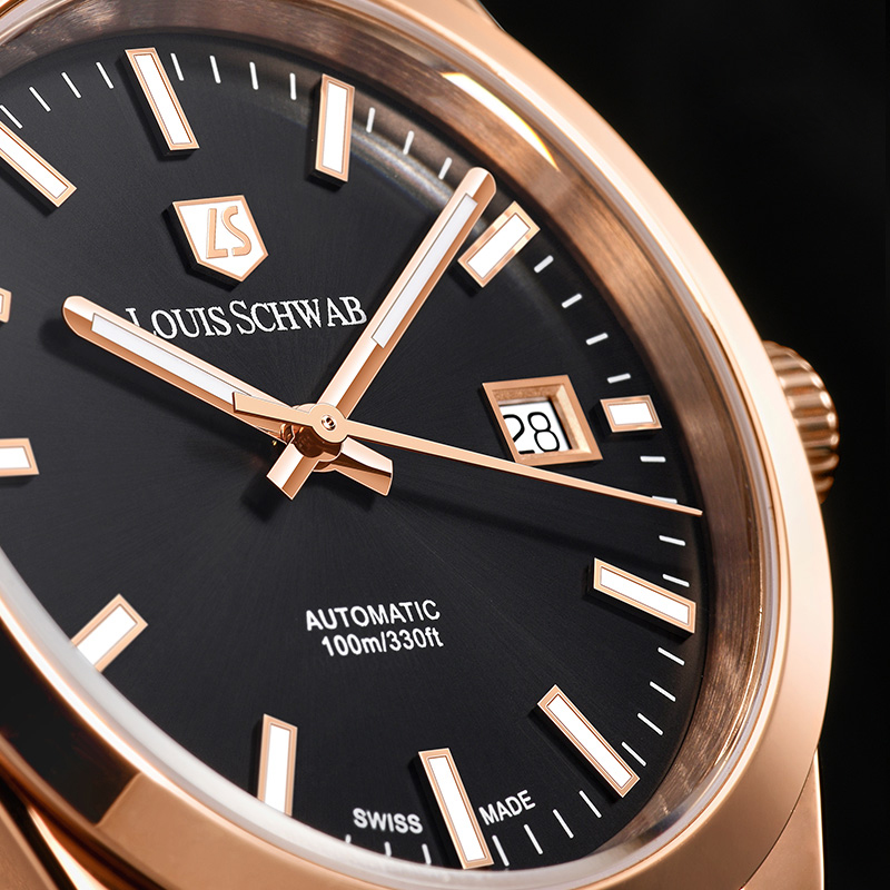 LEVTOI Series｜Ink Black Rose-Gold Tone