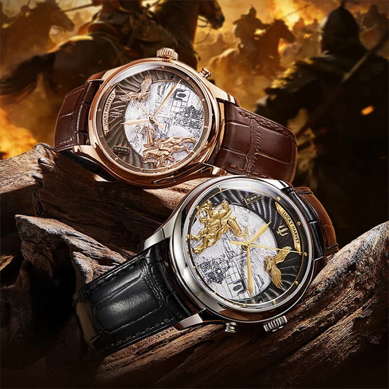 Lucky Harvey Dynasty Series Titanium Chiming Genghis Khan Automatic Watch [Limited Edition]