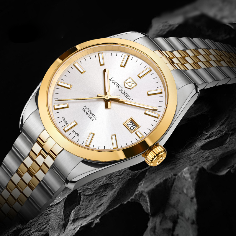 LEVTOI Series｜Snowflake White Two-Tone Gold
