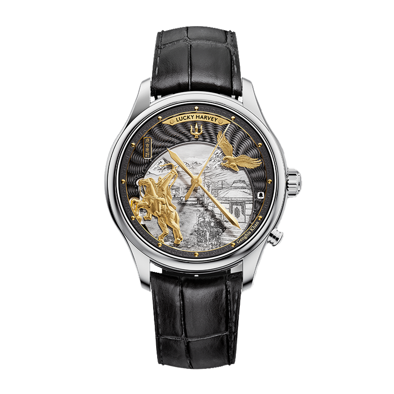 Lucky Harvey Dynasty Series Titanium Chiming Genghis Khan Automatic Watch [Limited Edition]