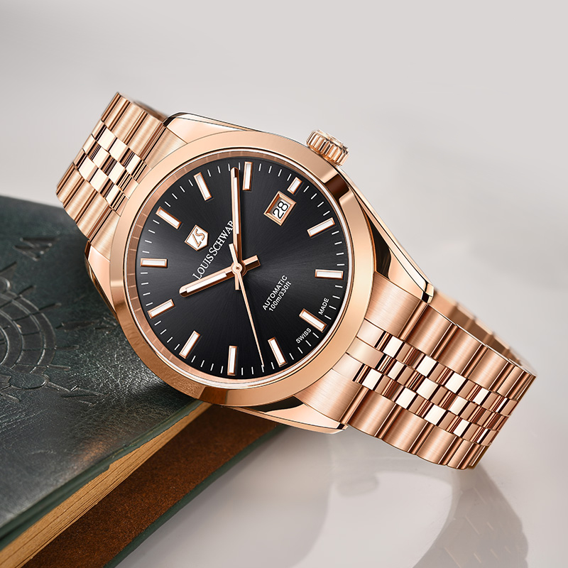 LEVTOI Series｜Ink Black Rose-Gold Tone