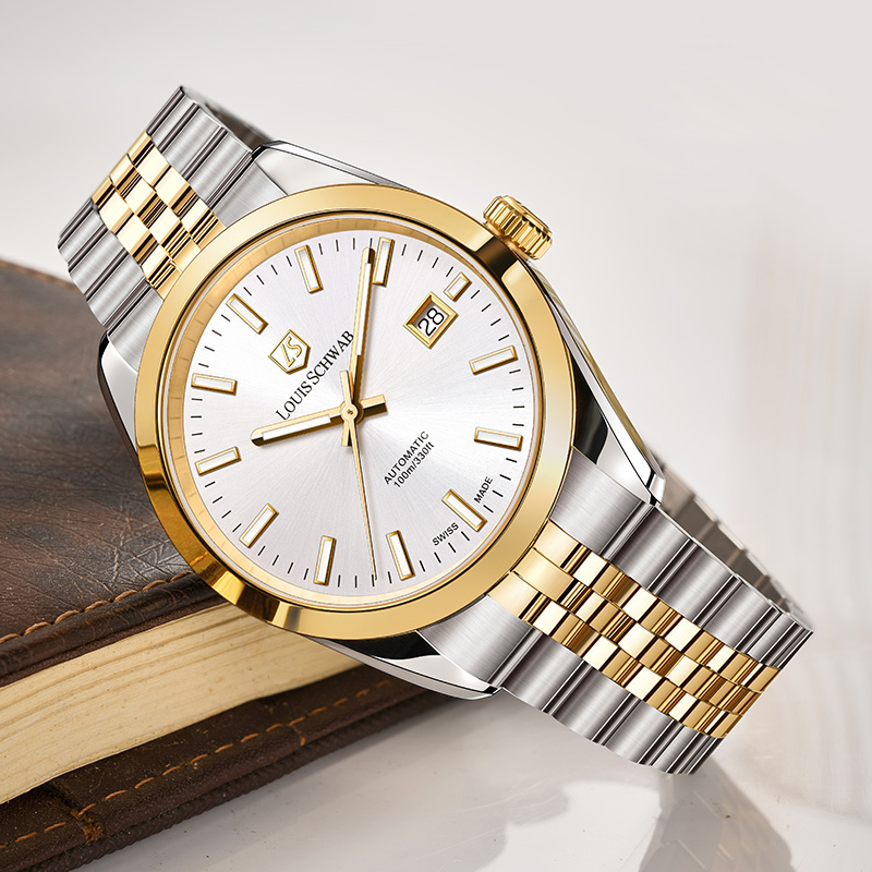 LEVTOI Series｜Snowflake White Two-Tone Gold