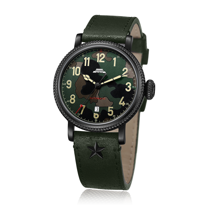 Beijing D301 Reissue Watch Camouflage Dial 41mm