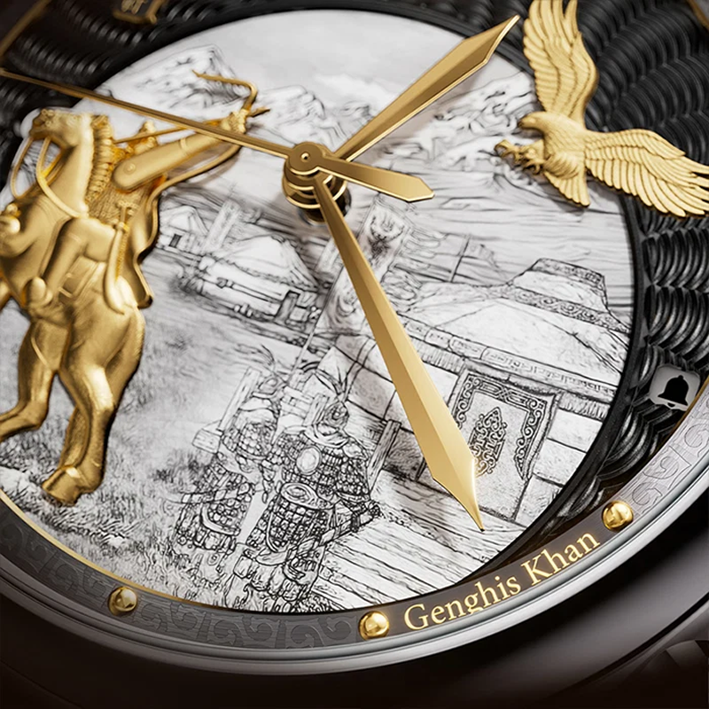 Lucky Harvey Dynasty Series Titanium Chiming Genghis Khan Automatic Watch [Limited Edition]
