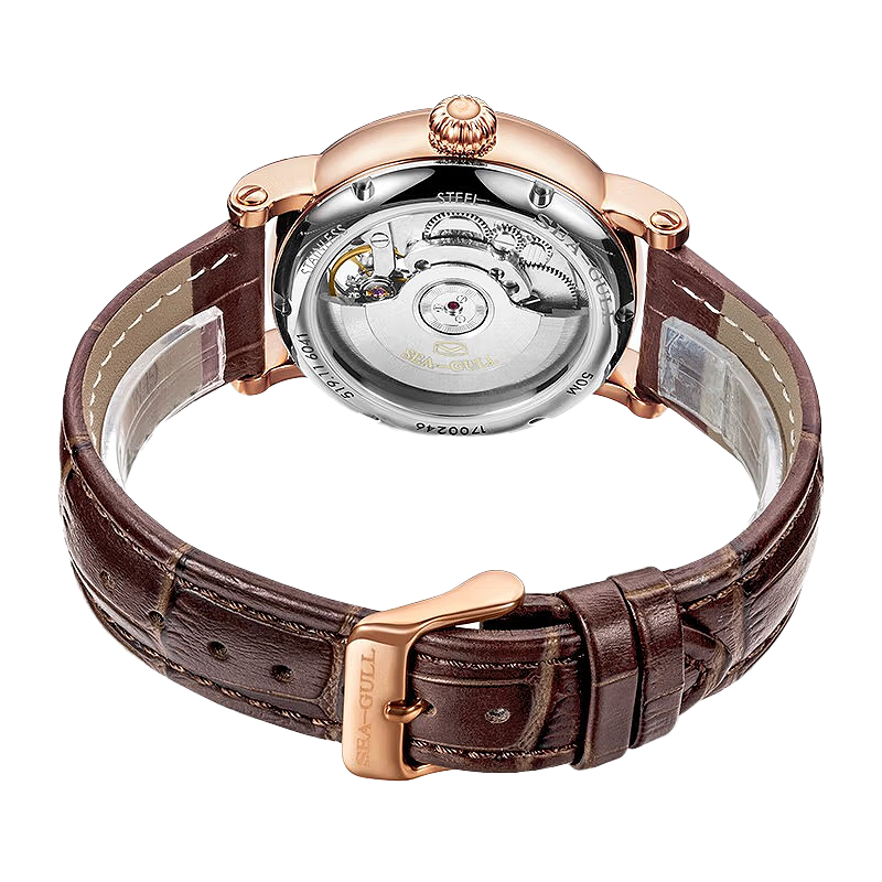 Seagull Watch | Flywheel Mechanical Watch with Dual Time Zone