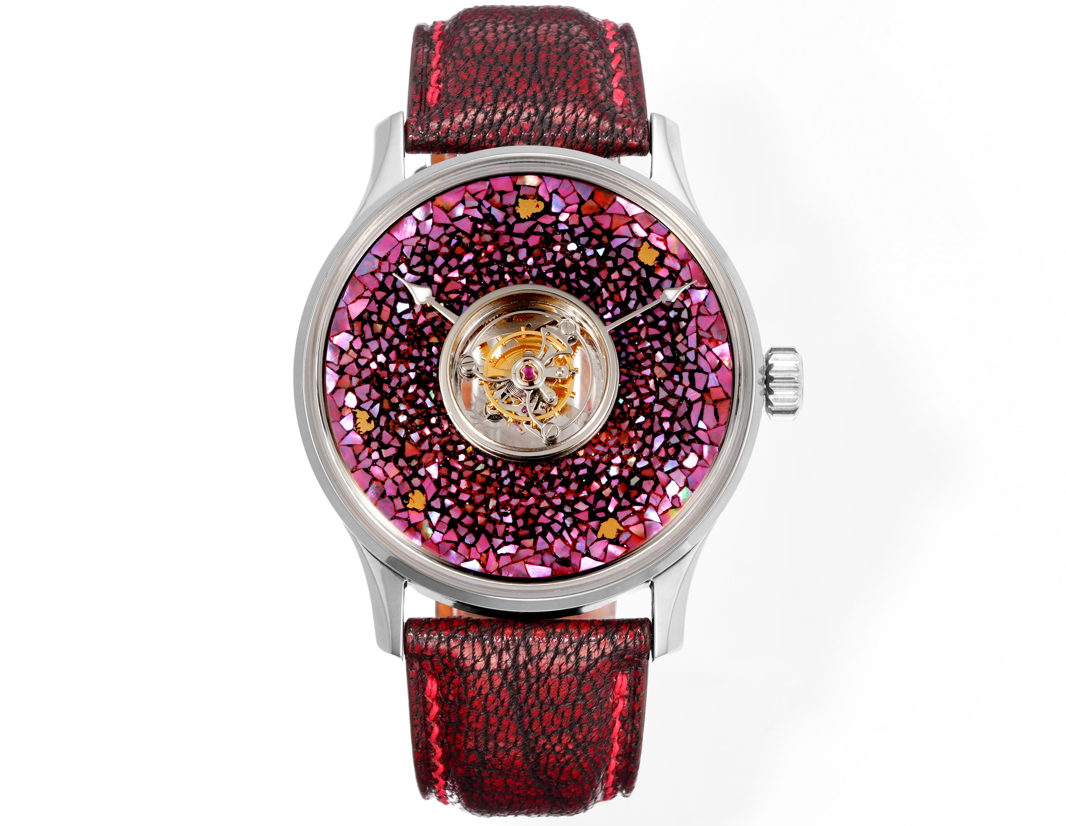 HUASUO Lacquer Whisper Central Tourbillon Titanium Watch