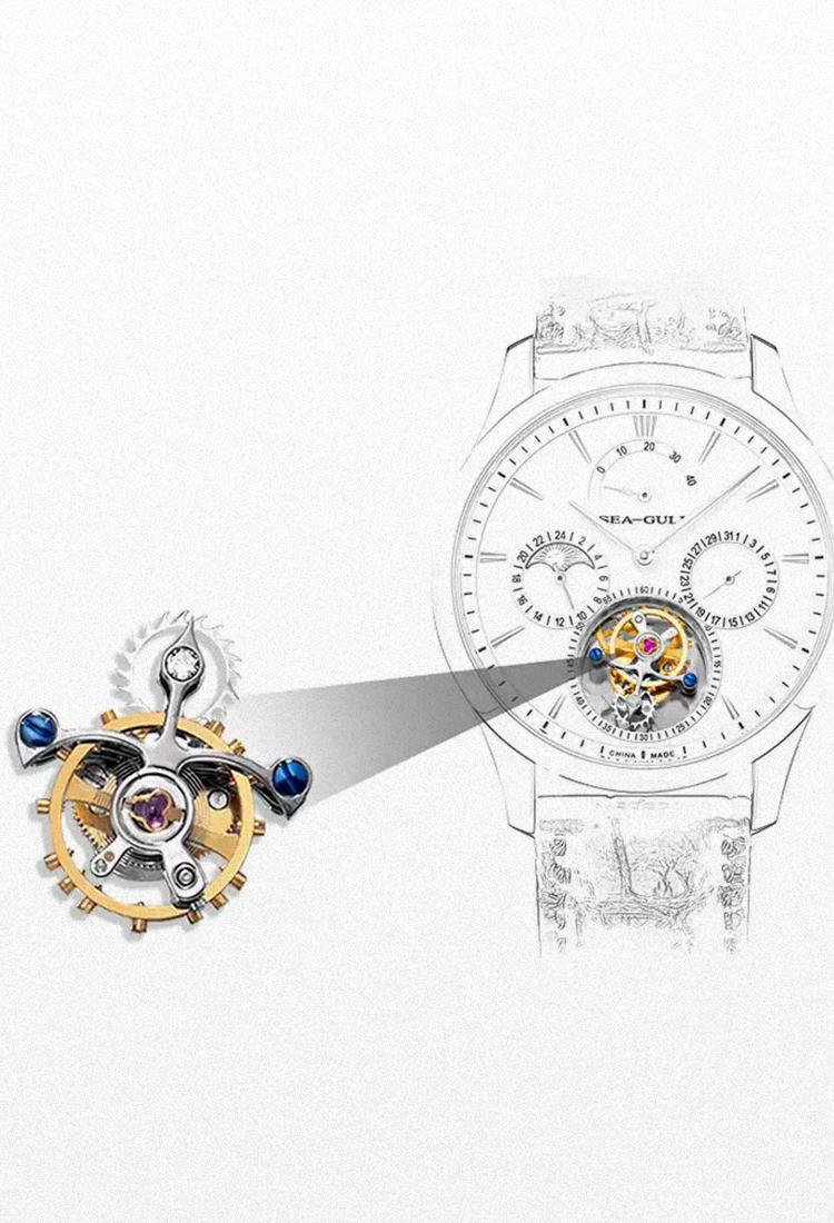 Seagull Multifunction  Haute Tourbillon Watch
