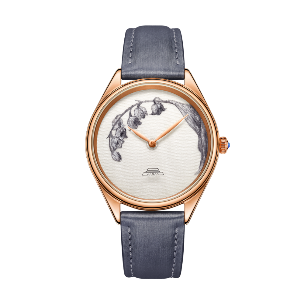 Beijing Suzhou Embroidery Lily of the Valley Watch 38mm