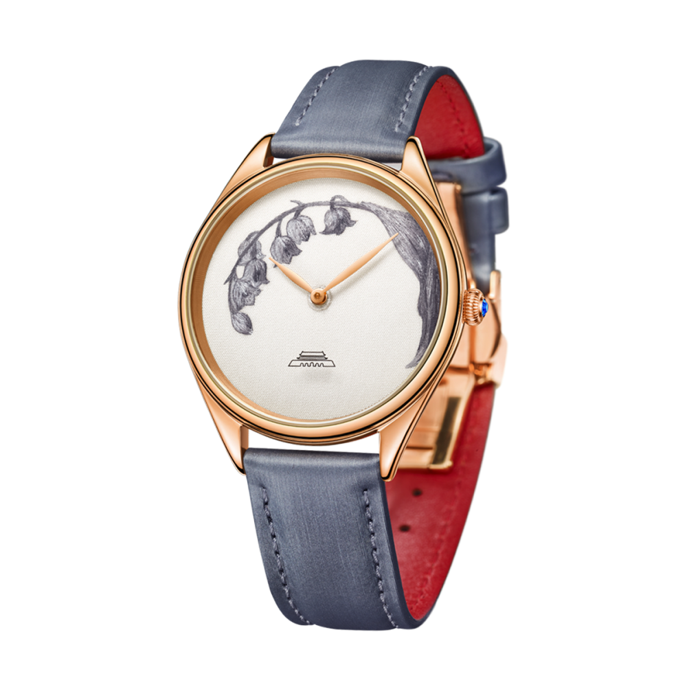 Beijing Suzhou Embroidery Lily of the Valley Watch 38mm