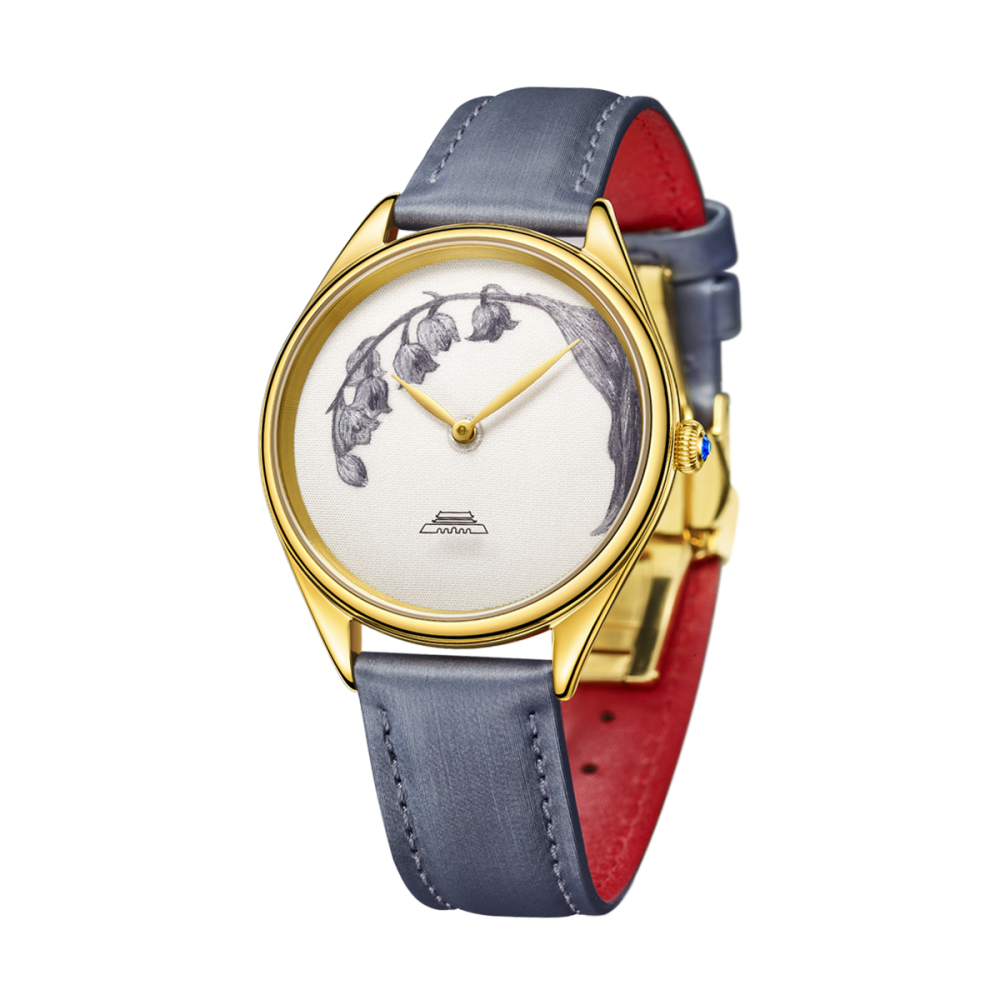 Beijing Suzhou Embroidery Lily of the Valley Watch 38mm