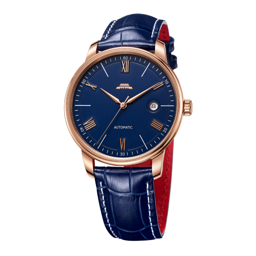 Beijing the Great Wall Rose Gold Plated Case Watch 41mm