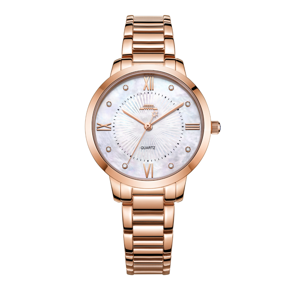 Beijing Star River Rose Gold Quartz Watch 32.5mm