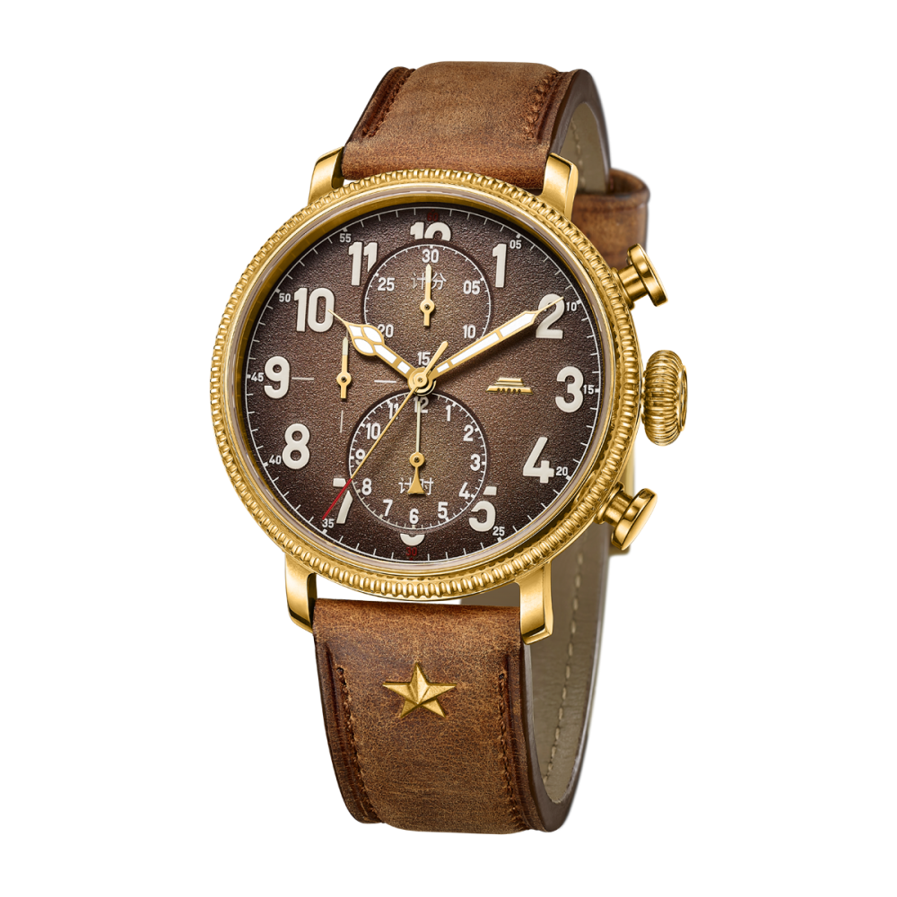 Beijing D301 Bronze Military Chronograph Watch 45mm
