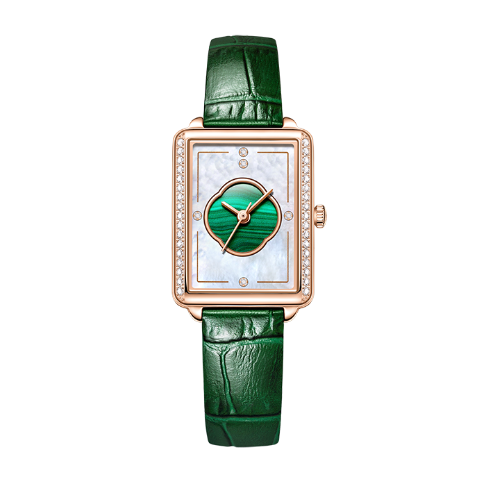 Beijing Chinese Courtyard Pattern Rectangular Quartz Watch