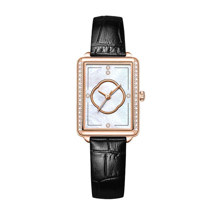 Beijing Chinese Courtyard Pattern Rectangular Quartz Watch