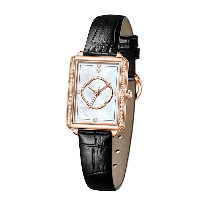 Beijing Chinese Courtyard Pattern Rectangular Quartz Watch
