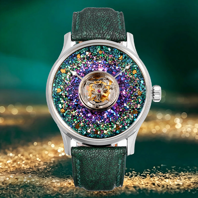 HUASUO Lacquer Whisper Central Tourbillon Titanium Watch