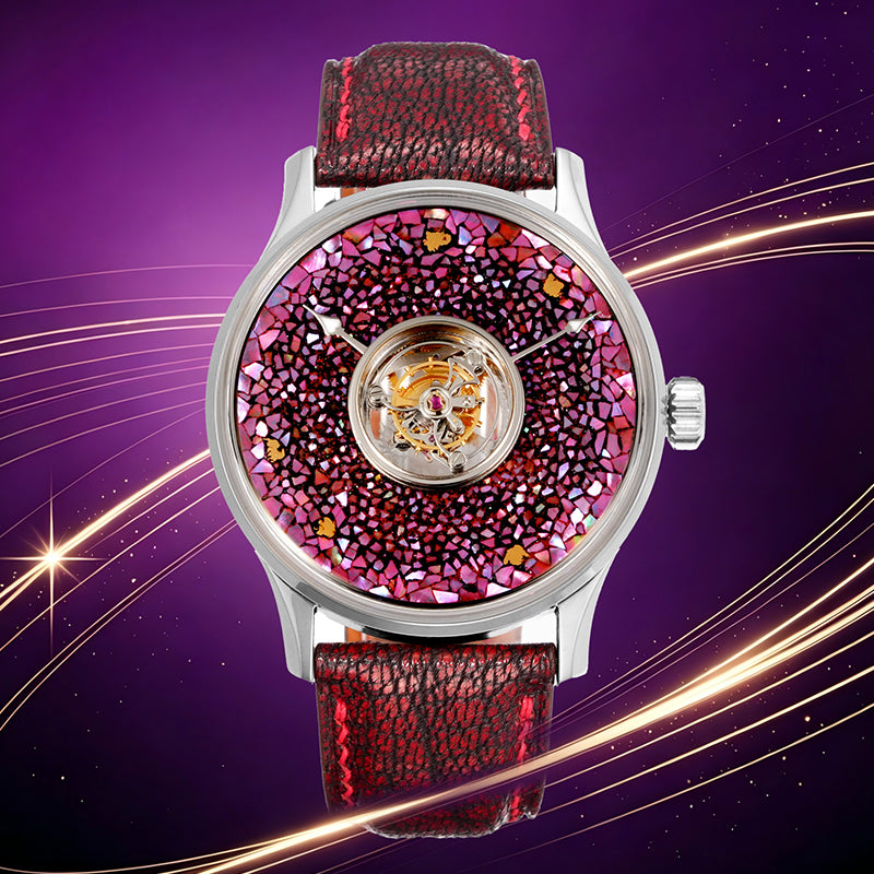 HUASUO Lacquer Whisper Central Tourbillon Titanium Watch