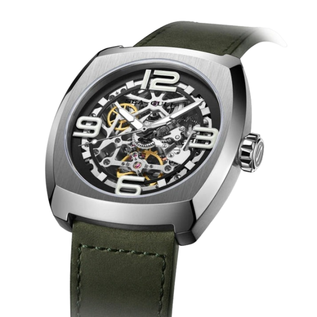 Seagull Watch | Street Fighter Barrel Skeleton Automatic Watch