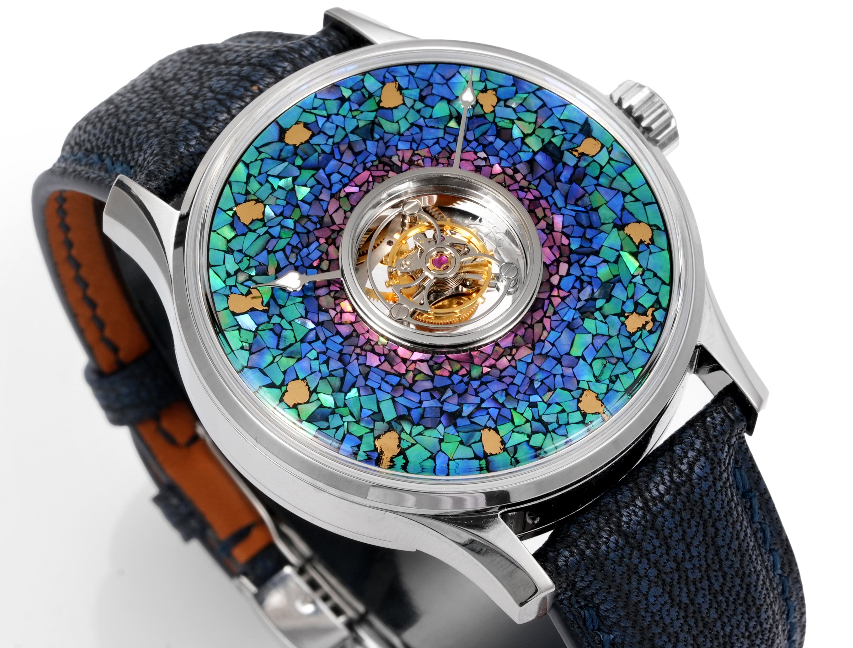 HUASUO Lacquer Whisper Central Tourbillon Titanium Watch