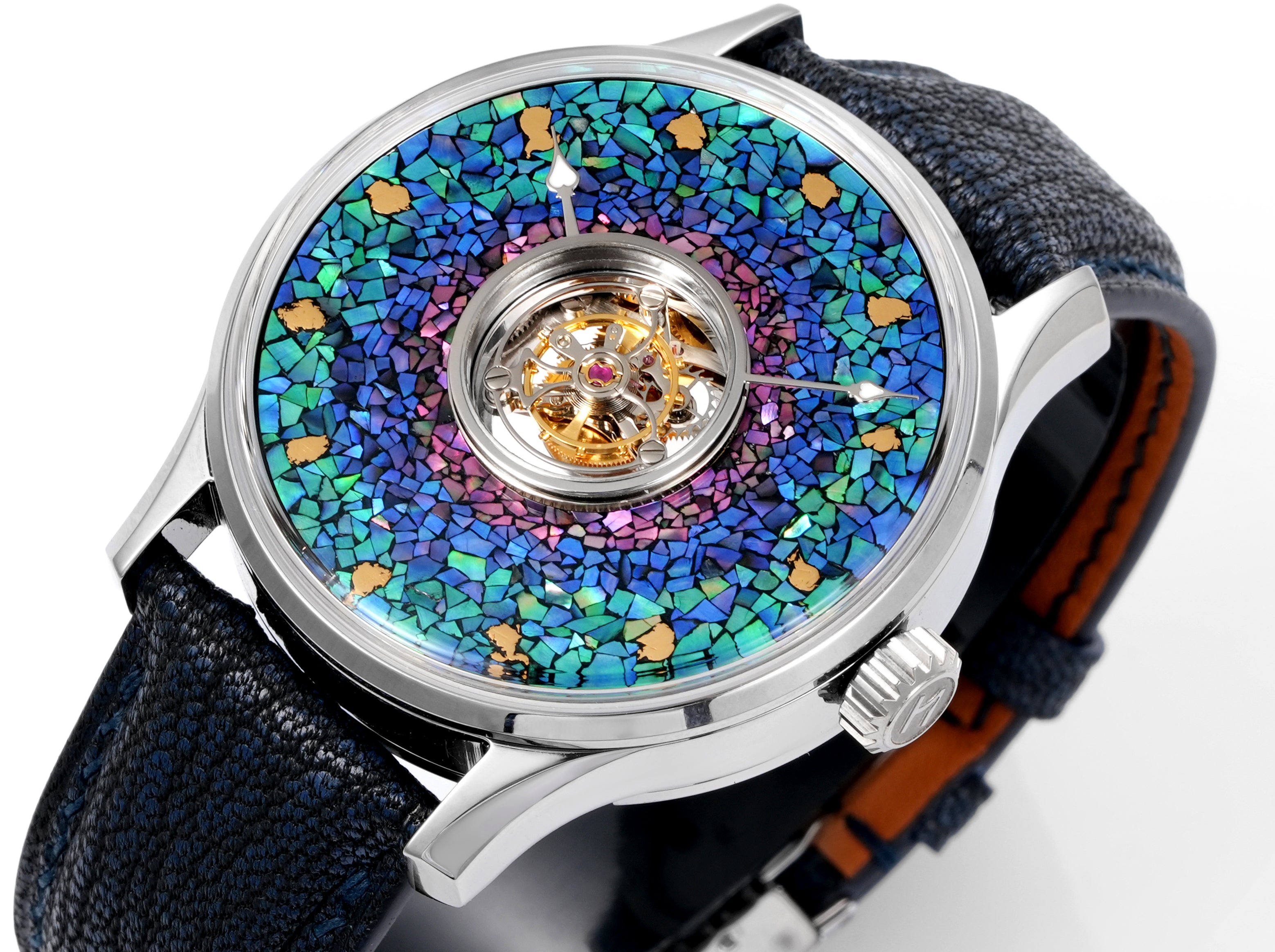 HUASUO Lacquer Whisper Central Tourbillon Titanium Watch