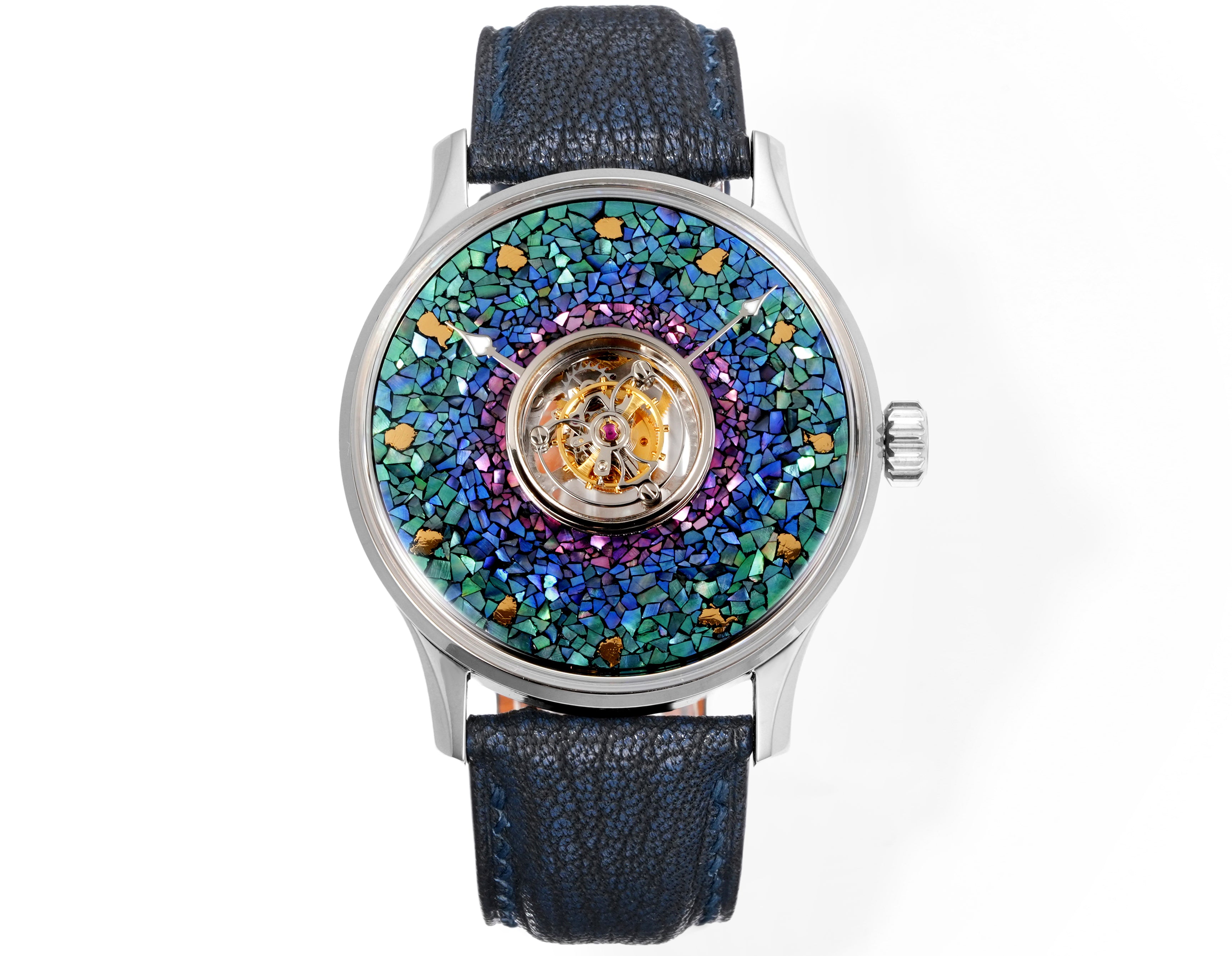 HUASUO Lacquer Whisper Central Tourbillon Titanium Watch