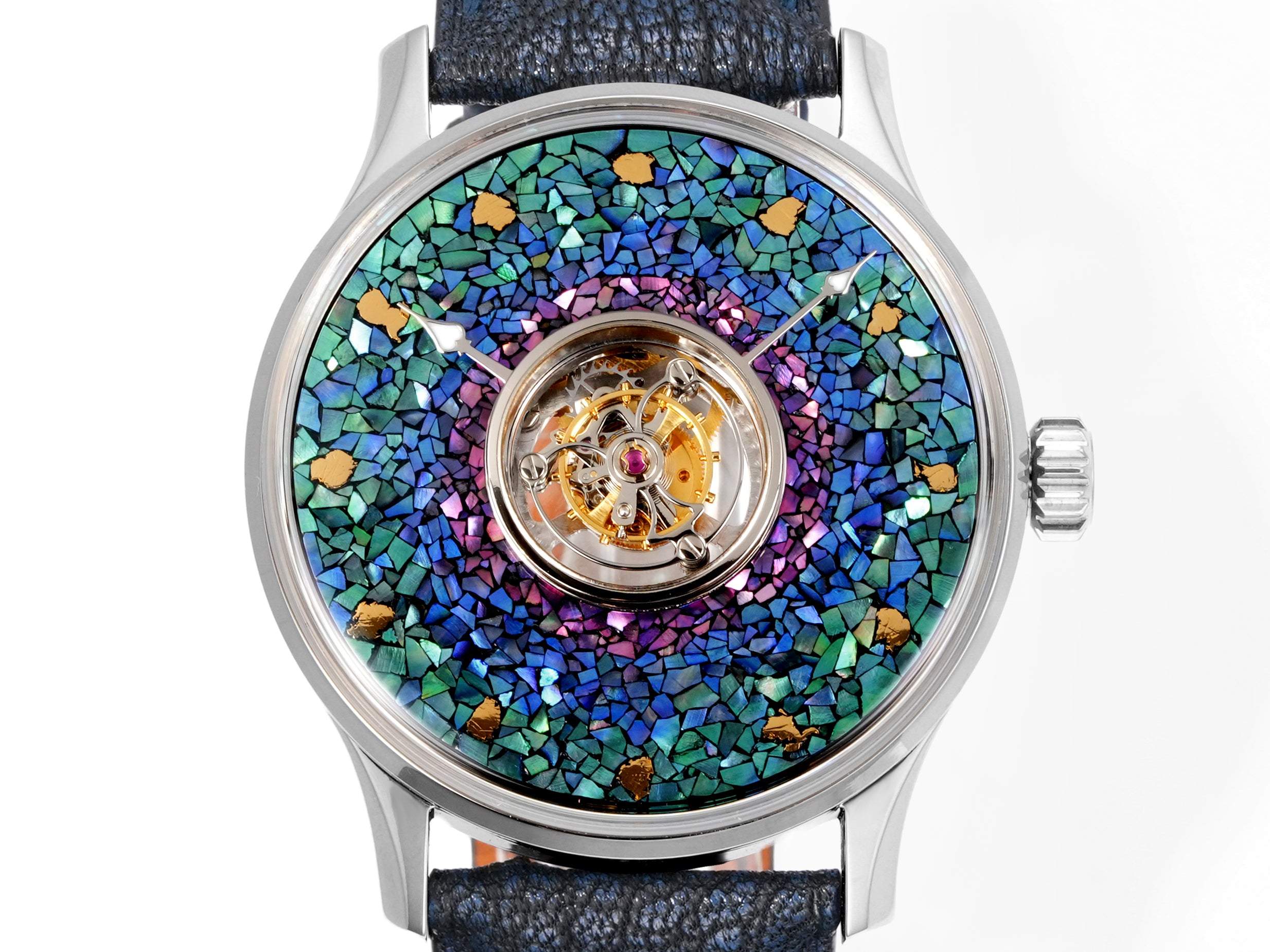 HUASUO Lacquer Whisper Central Tourbillon Titanium Watch