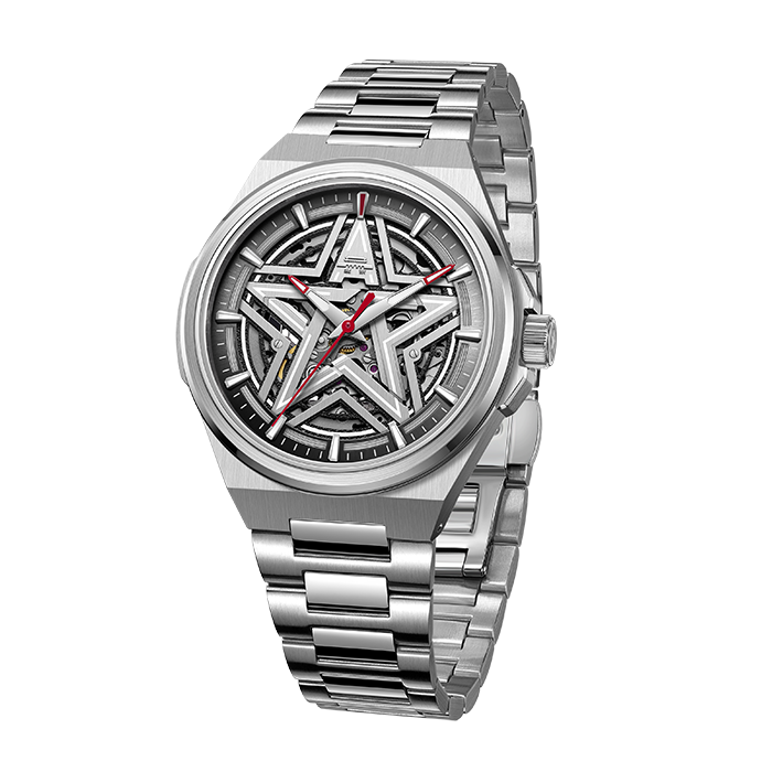 Beijing Five-Star Skeleton Mechanical Watch 42mm