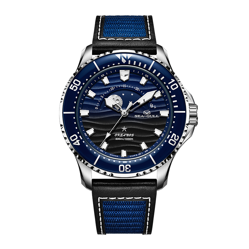 Seagull Okeanos Moon Phase Dive 300M Watch
