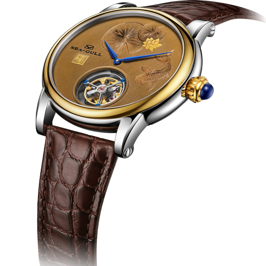 Seagull Watch | Intangible Cultural Heritage Copper Sculpture Cloisonné Tourbillon Watch 43mm